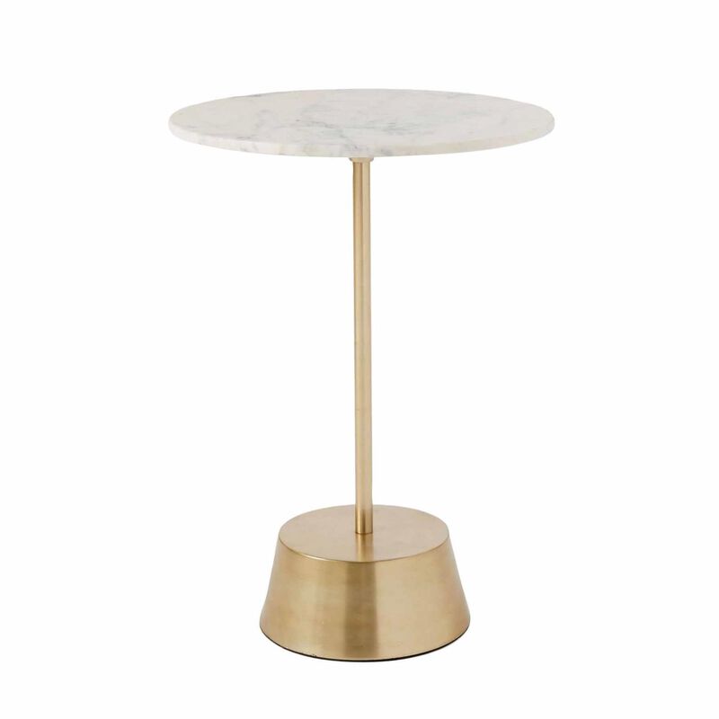 West Elm Maisie Side Table Antique Brass image number 0